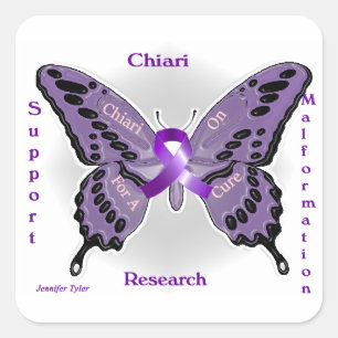 Chiari auf quadratischem Aufkleber