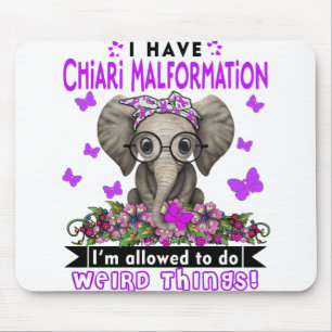 Chiari Malformation Awareness Monte Ribbon Geschen Mousepad