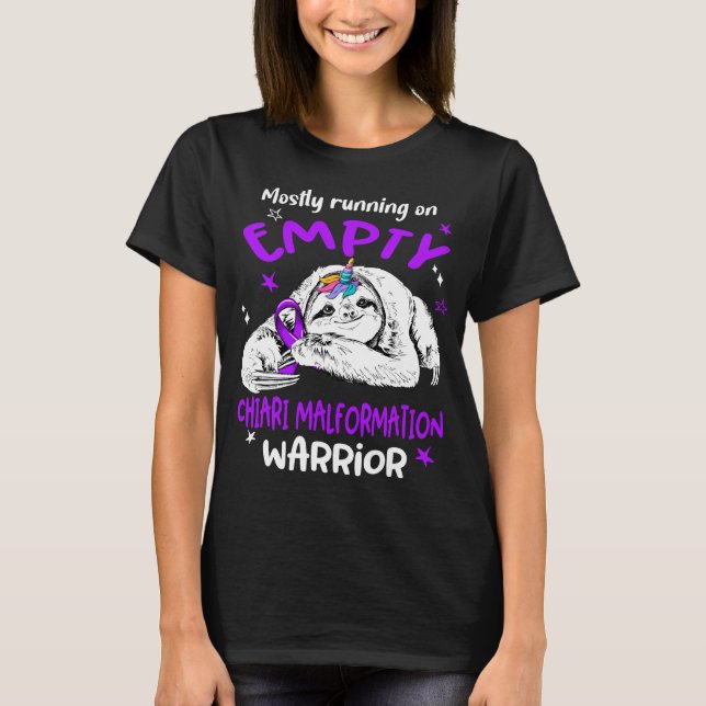 Chiari Malformation Awareness Ribbon Support Gesch T-Shirt (Vorderseite)