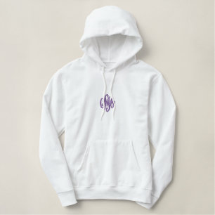 Chiari Missbildungs-Bewusstsein Bestickter Hoodie