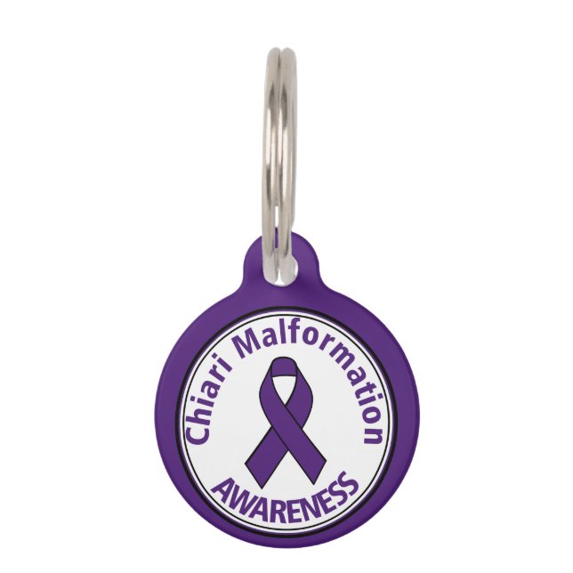Chiari Missbildungs-Bewusstseins-personalisierter Haustiermarke (Vorderseite)