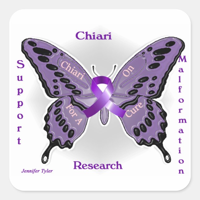 Chiari Sur Sticker Carré (Devant)