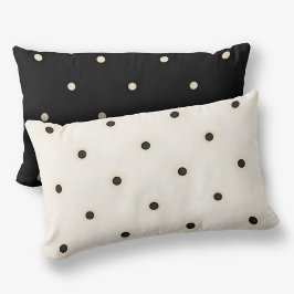 Chiaroscuro Polka Dots Reversible 2seitige Lendenkissen
