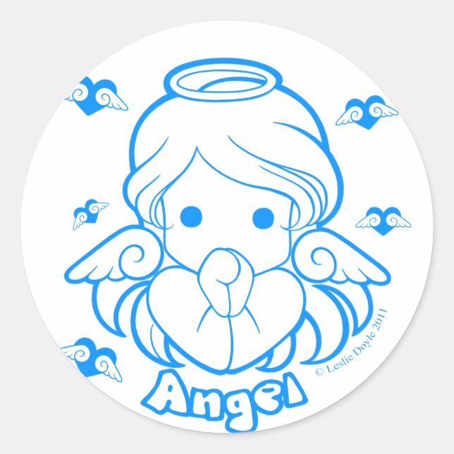 Chibi Angel Sticker (Vorderseite)