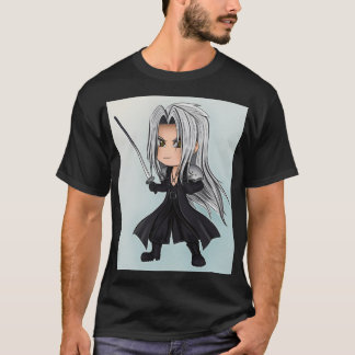 Chibi Antiheld mit Silberhaar T-Shirt