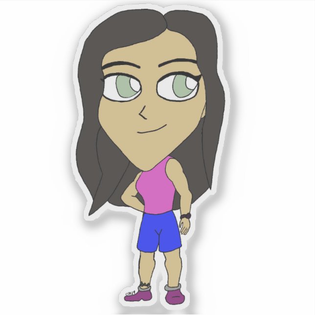 Chibi Aufkleber (Vorderseite)