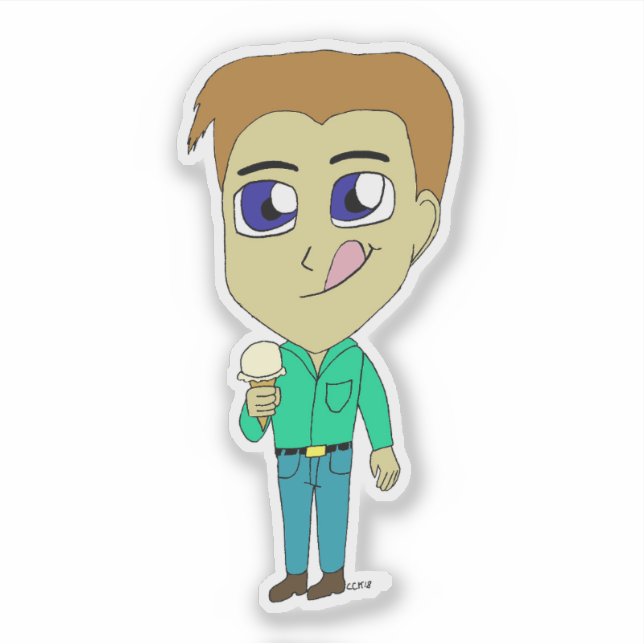 Chibi Aufkleber (Vorderseite)