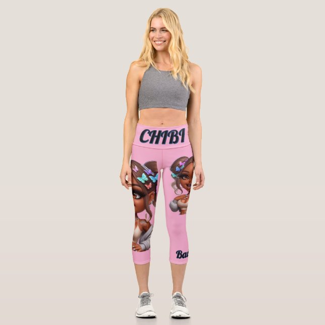 CHIBI Baddie Doll Capri Leggings (Vorderseite)