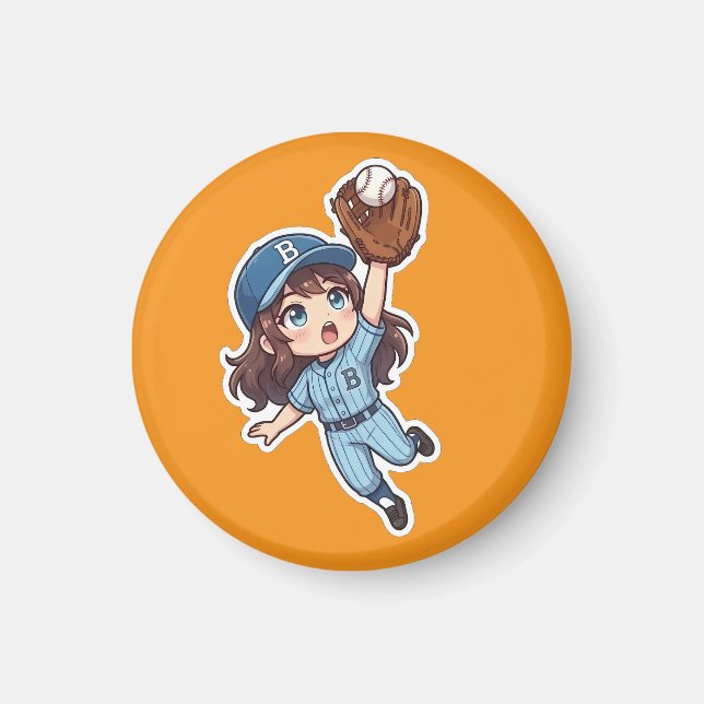 Chibi Baseball Edition - Sprunghafter Fang Magnet (Vorne)