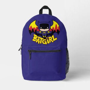 Chibi Batgirl mit Gotham Skyline & Logo Bedruckter Rucksack