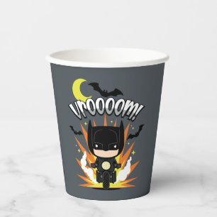 Chibi Batman Batcycle Pappbecher