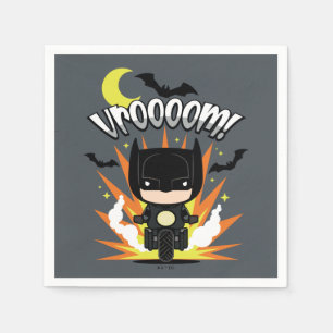Chibi Batman Batcycle Serviette