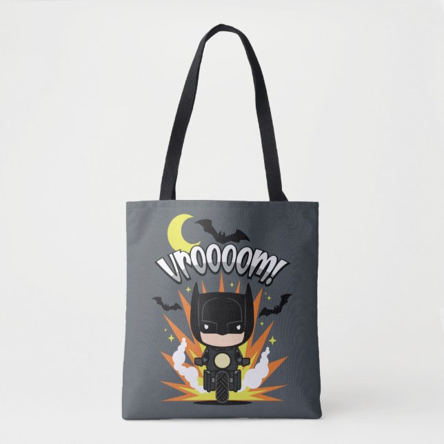 Chibi Batman Batcycle Tasche (Vorderseite)