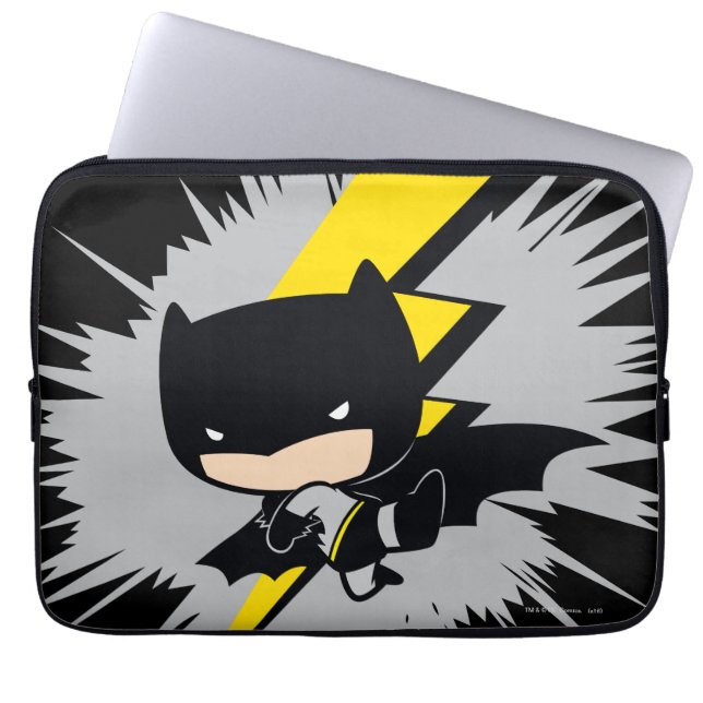 Chibi Batman Blitzkick Laptopschutzhülle (Vorderseite)