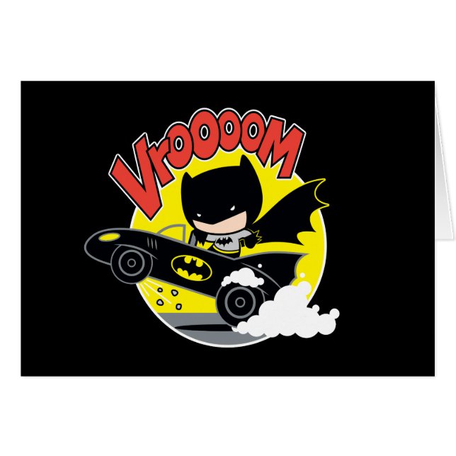Chibi Batman Dans Le Batmobile (Devant horizontal)