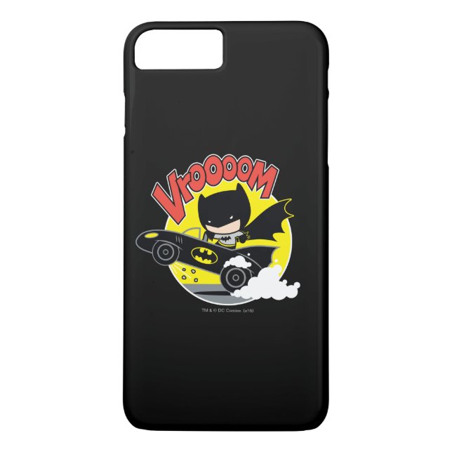 Chibi Batman im Batmobile Case-Mate iPhone Hülle (Rückseite)