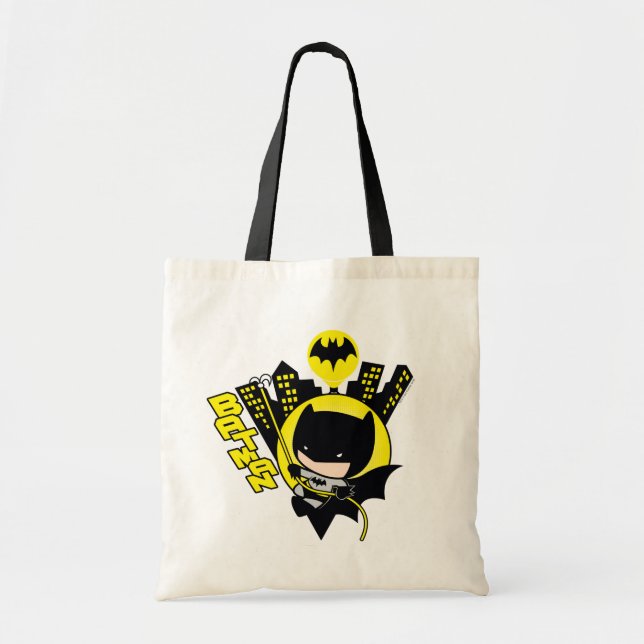 Chibi Batman skaliert die Stadt Tragetasche (Vorne)