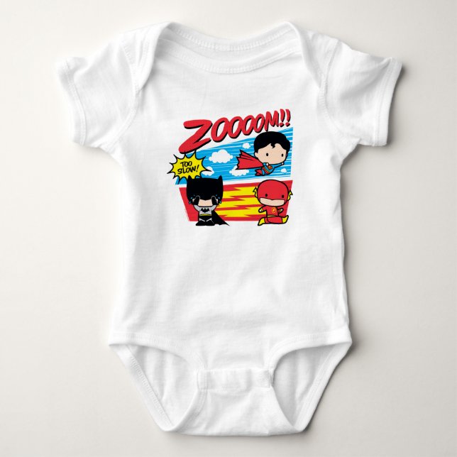 Chibi Batman zu langsam! Baby Strampler (Vorderseite)