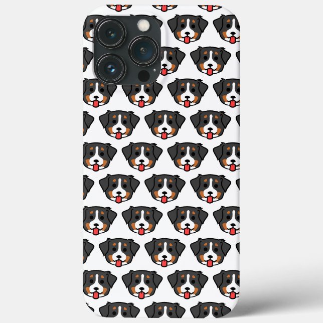 Chibi Bernese patern - cartoon dog style Case-Mate iPhone Hülle (Rückseite)