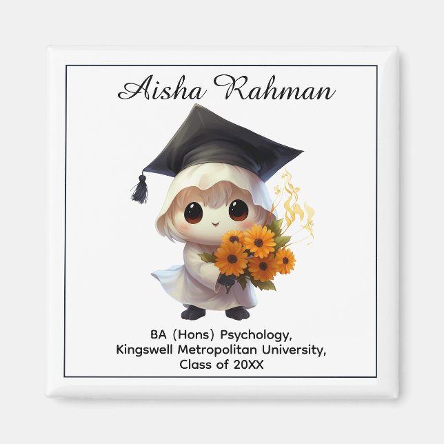 🎓Chibi Blossom Graduation Magnet (Vorne)