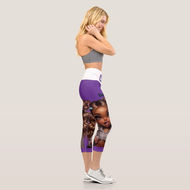 CHIBI Bösewicht Capri Leggings (Rechts)