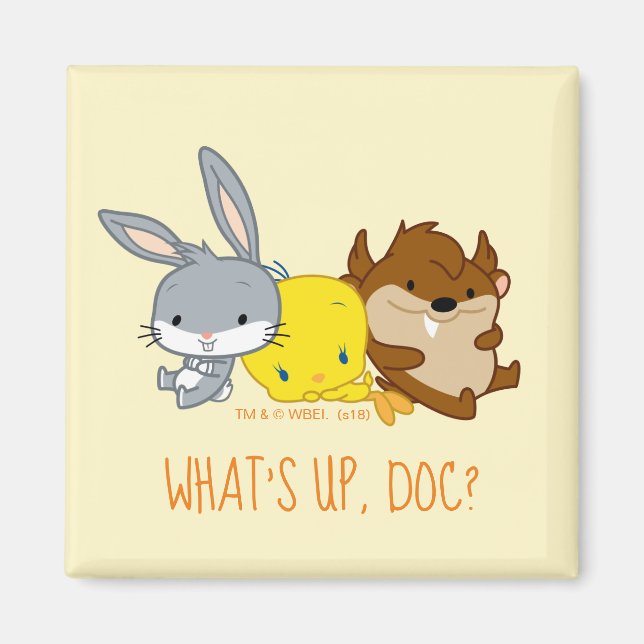 Chibi BUGS BUNNY™, TWEETY™, & TAZ™ Magnet (Vorne)