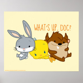 Chibi BUGS BUNNY™, TWEETY™ & TAZ™ Poster