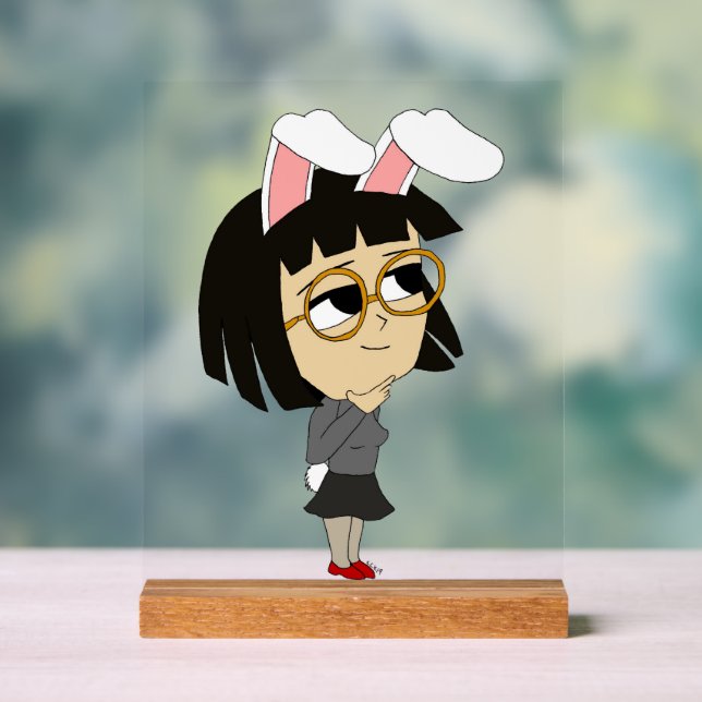 Chibi Bunnygirl Acrylschild (Neutral)