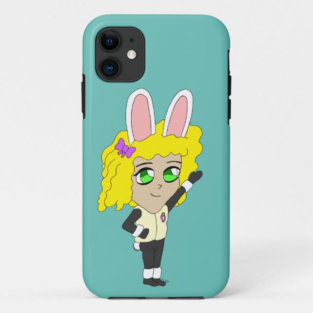 Chibi Bunnygirl Case-Mate iPhone Hülle (Rückseite)