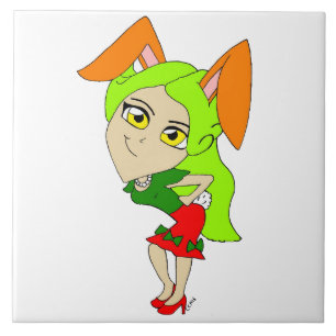 Chibi Bunnygirl Fliese
