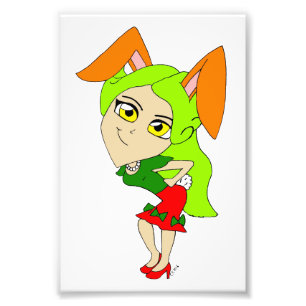 Chibi Bunnygirl Fotodruck