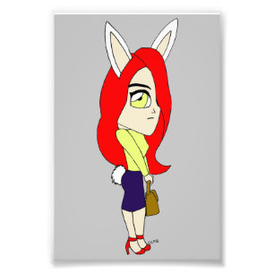 Chibi Bunnygirl Fotodruck