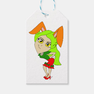 Chibi-Bunnygirl-Geschenkanhänger Geschenkanhänger