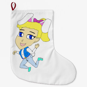 Chibi Bunnygirl Großer Weihnachtsstrumpf