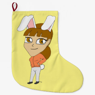 Chibi Bunnygirl Großer Weihnachtsstrumpf