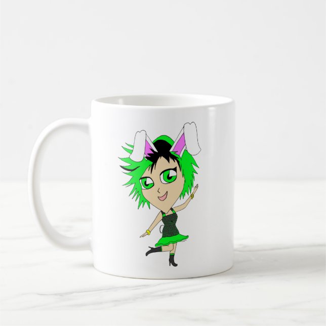 Chibi Bunnygirl Kaffeetasse (Links)