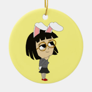 Chibi Bunnygirl Keramik Ornament