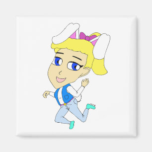 Chibi Bunnygirl Magnet