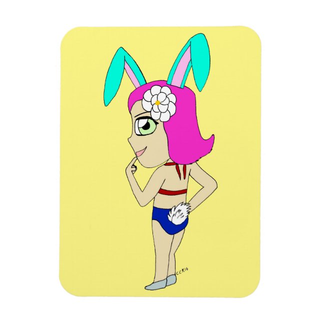 Chibi Bunnygirl Magnet (Vertikal)
