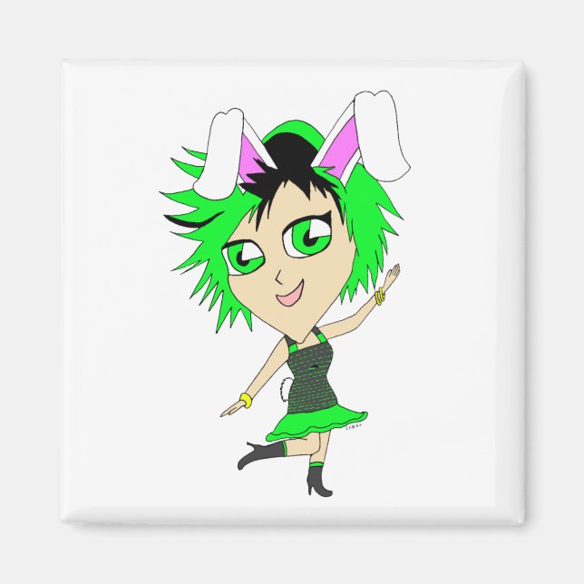 Chibi Bunnygirl Magnet (Vorne)