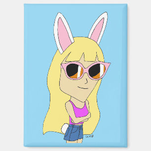 Chibi Bunnygirl Magnet