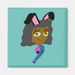 Chibi Bunnygirl Magnet