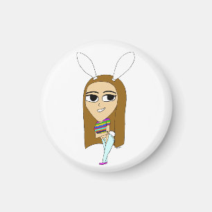 Chibi Bunnygirl Magnet