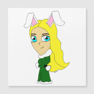Chibi Bunnygirl Magnetkarte