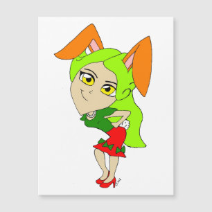Chibi Bunnygirl Magnetkarte