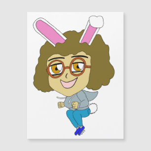 Chibi Bunnygirl Magnetkarte