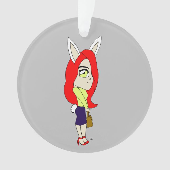 Chibi Bunnygirl Ornament (Vorderseite)