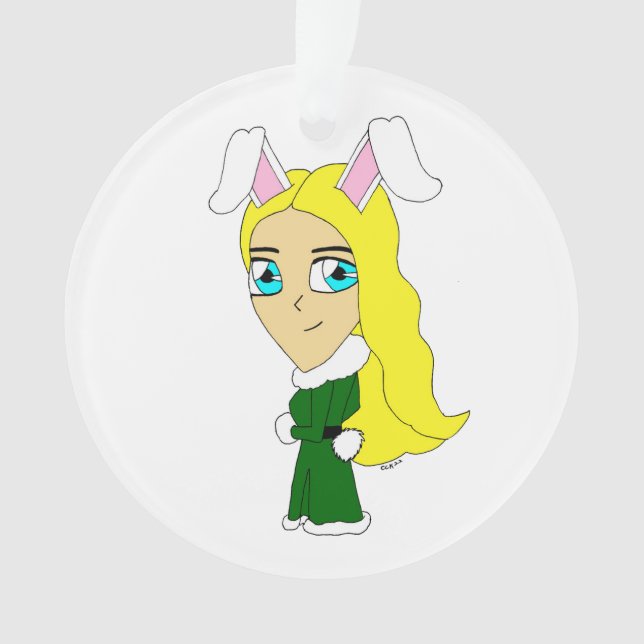 Chibi Bunnygirl Ornament (Vorderseite)