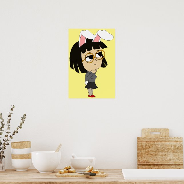 Chibi Bunnygirl Poster (Küche)