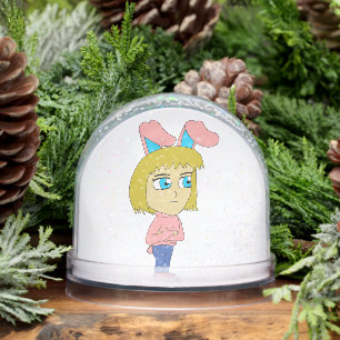 Chibi Bunnygirl Schneekugeln
